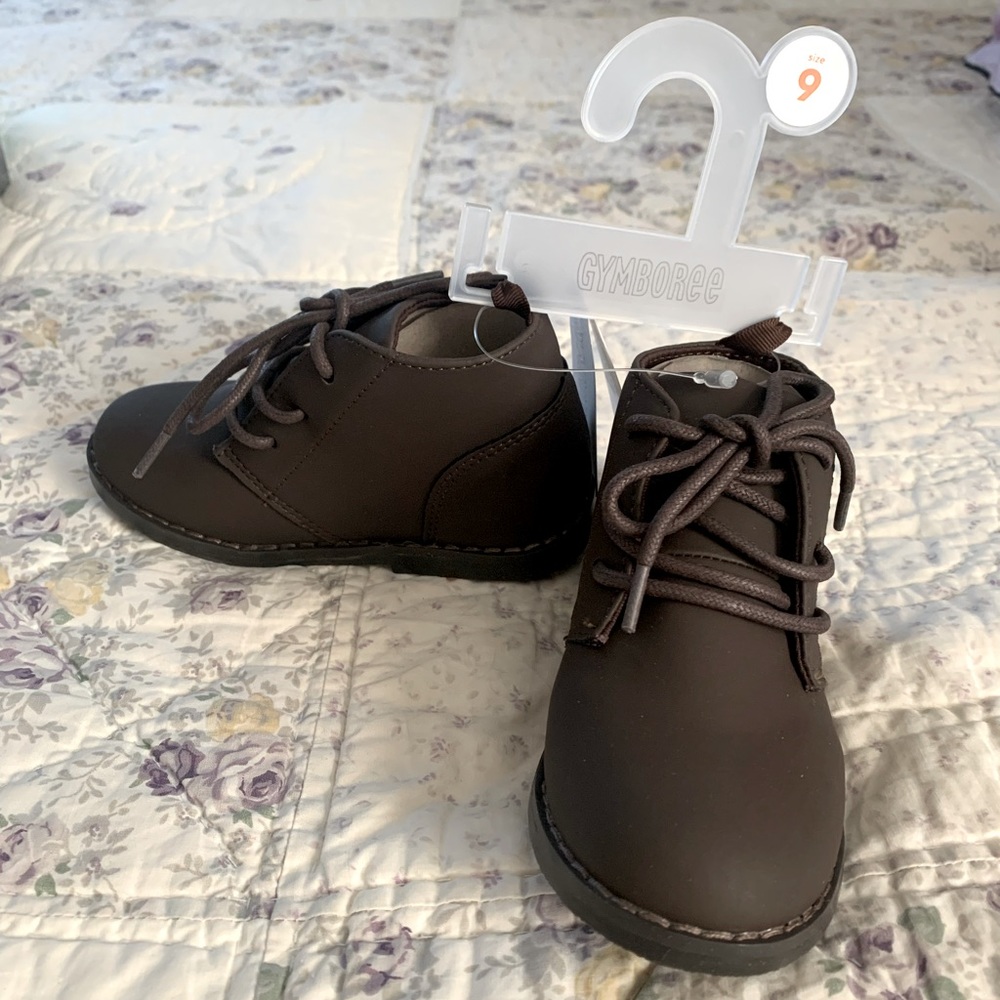 Gymboree Toddler Boys Sz 9 Brown Dress Shoes